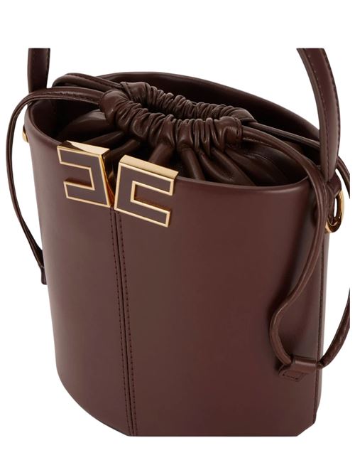 Borsa secchiello con logo Elisabetta Franchi | BS92A61E2644